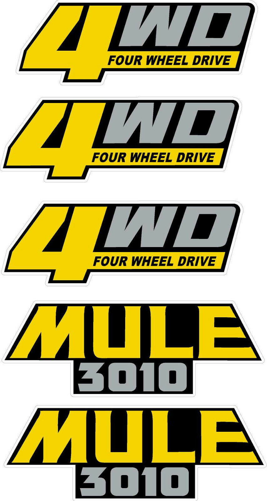 #5580m mule and 4wd decals 3010 Laminated