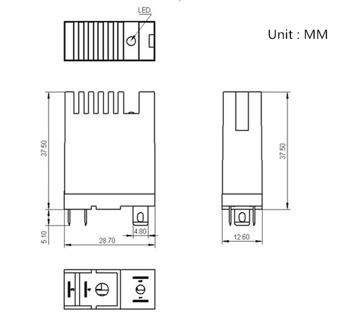Small 3-32VDC solid state relay rail type GK12D6132 DC control DC 12A 60VDC