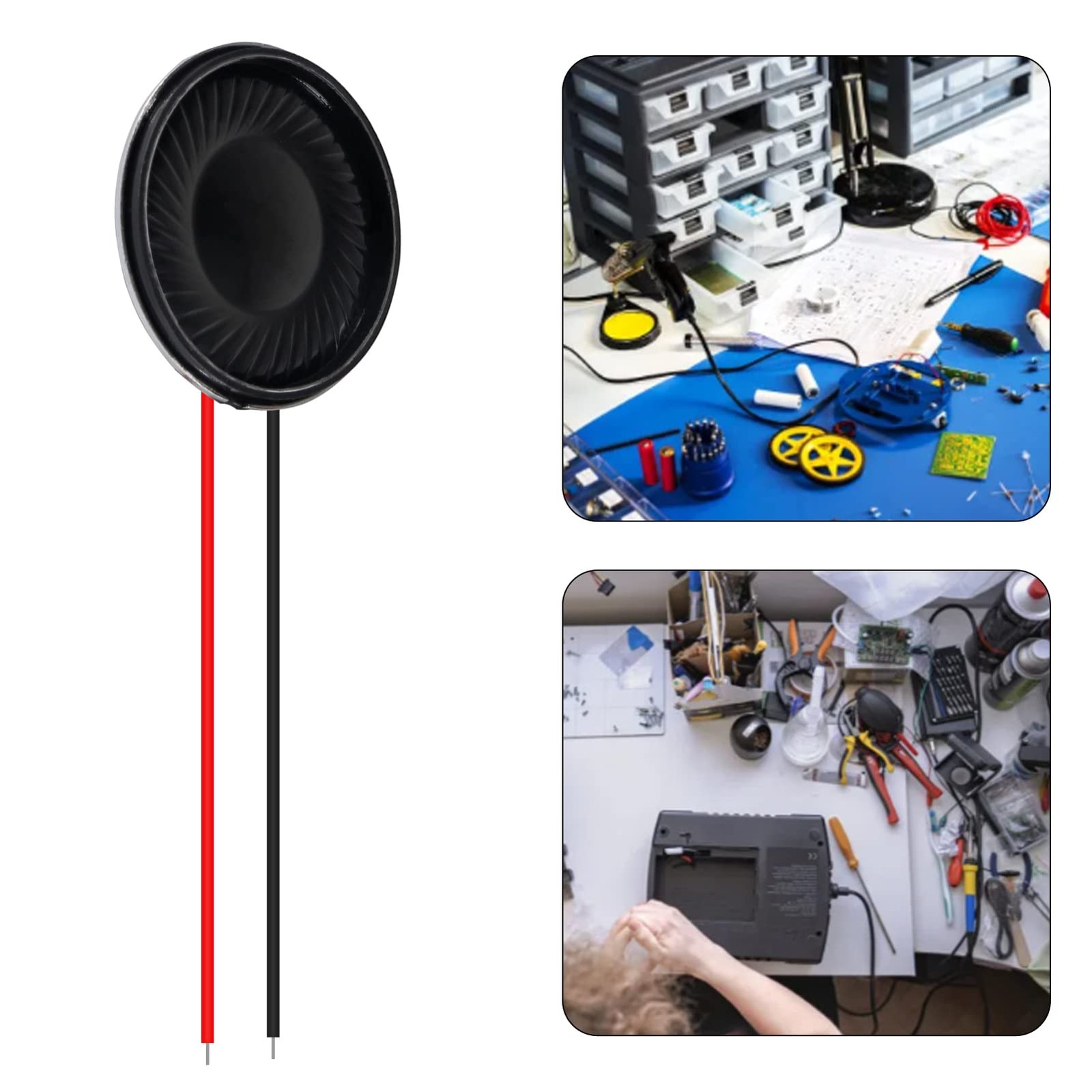 8Pcs 8 Ohm 2W Speaker 8ohm Round 8 withoutTerminal, 8O