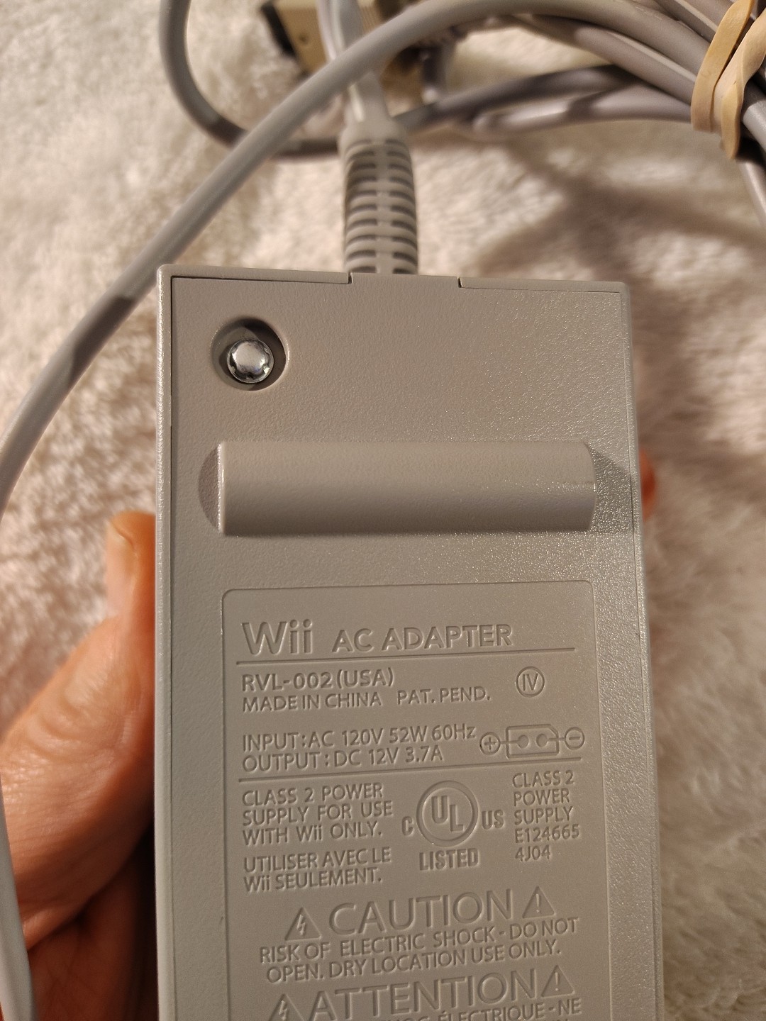 Nintendo Wii Power Supply Original Genuine OEM AC Adapter Cord Brick RVL-002