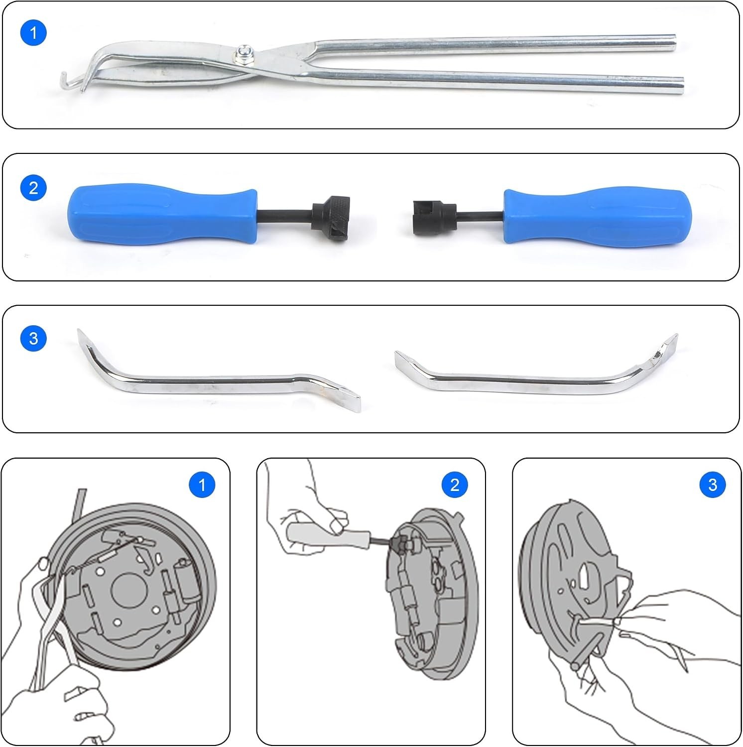Brake Tool Kit: 26 Precision Tools for Disc & Drum Brake Installations