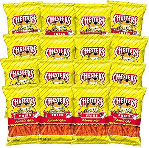 Chester's Flamin' Hot Fries , 1.75 ounce bags (Pack of 16)