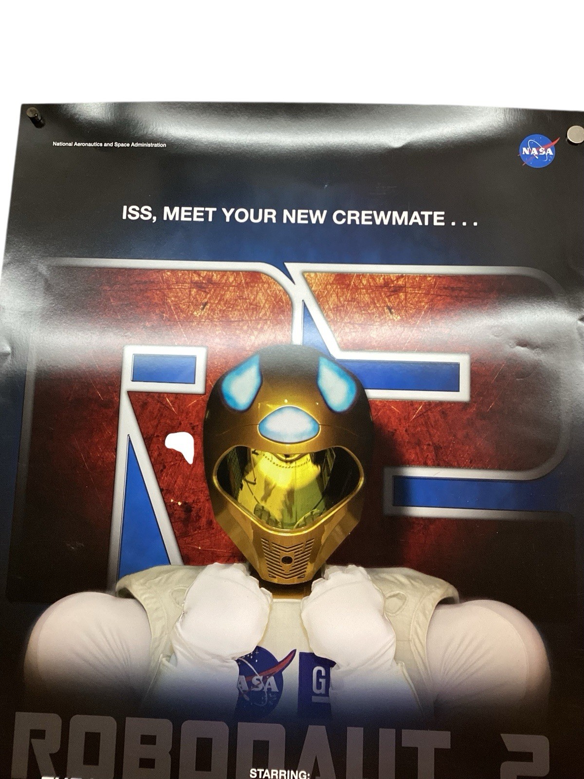 NASA GM Robonaut R2 12”x 18” Humanoid Robot Space USA Design poster 2016