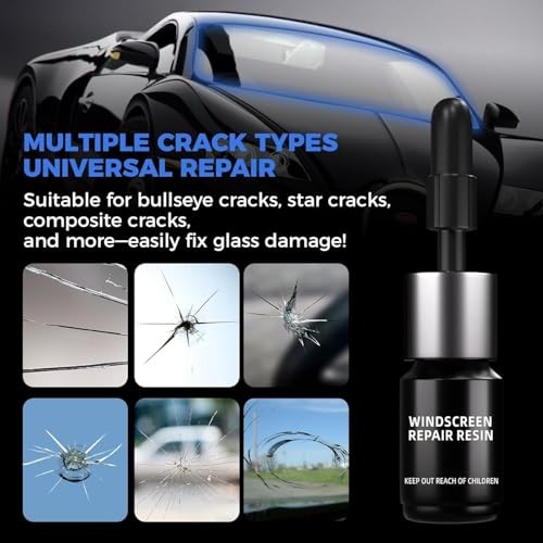 Windshield Crack Repair Kit for Windshield Chips Cracks Quick Car Glass Chip