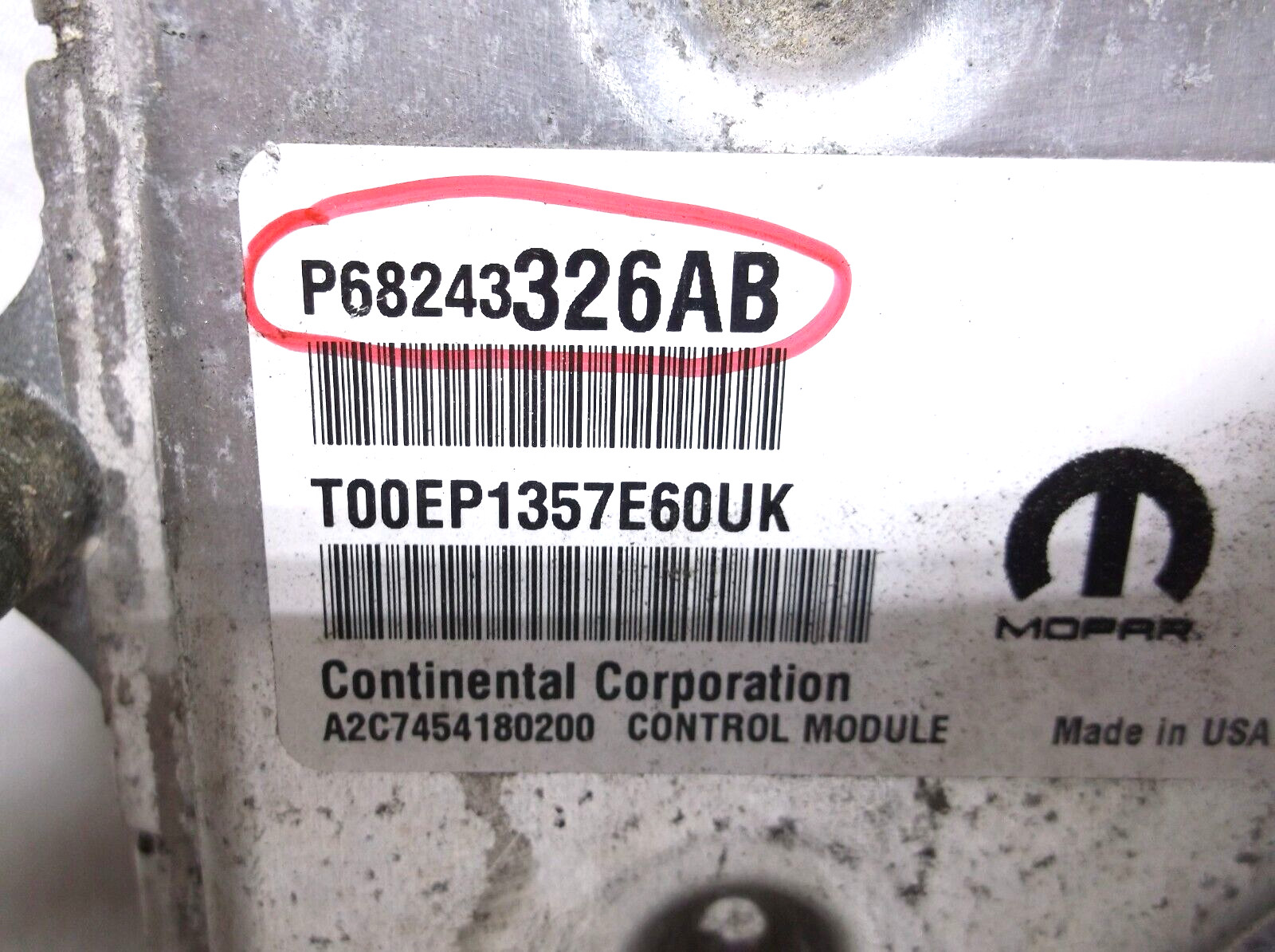 16-17 JEEP GRAND CHEROKEE/DURANGO 3.6L ENGINE COMPUTER/ECU.PCM
