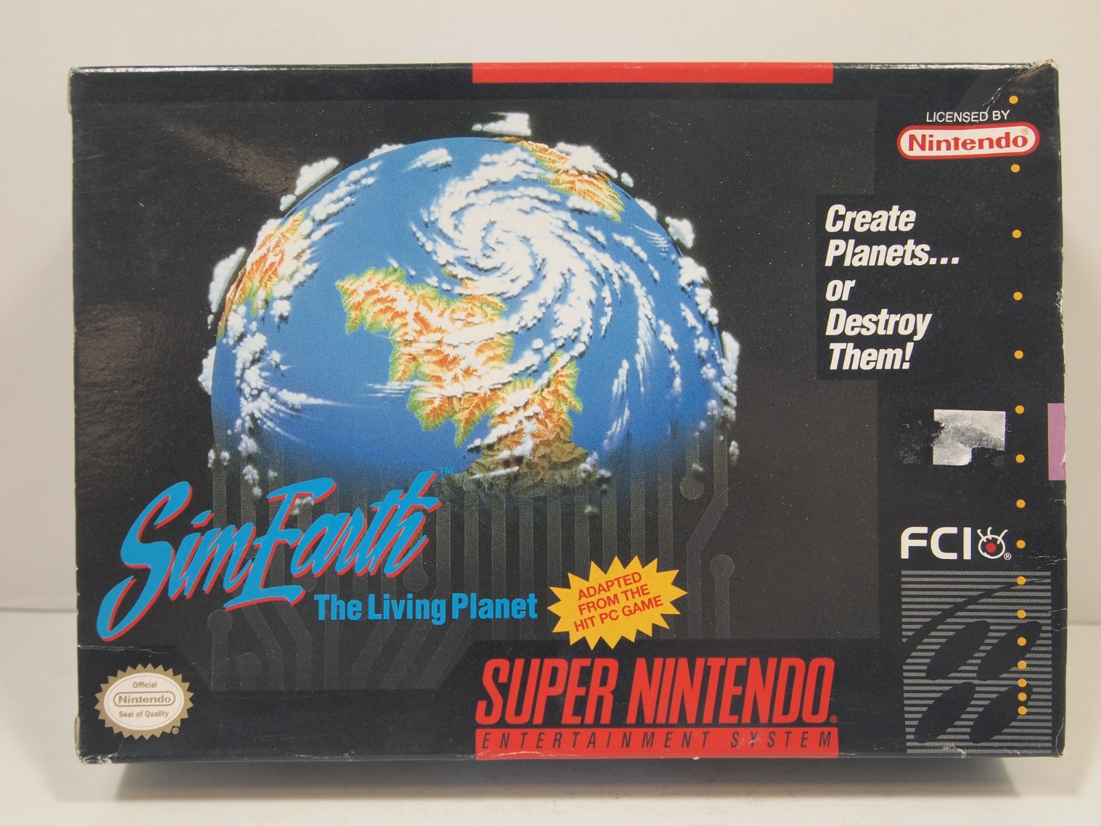 Sim Earth The Living Planet (Super Nintendo | SNES) Authentic BOX ONLY