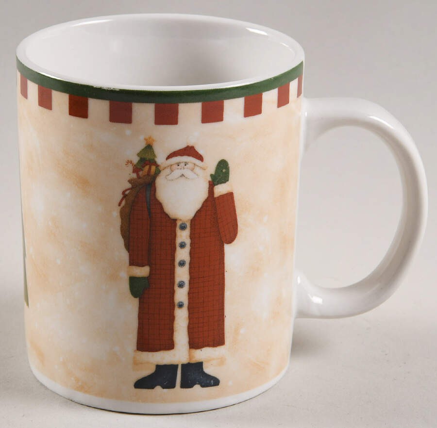Zak Designs Folk Art Santas Mug 7149596