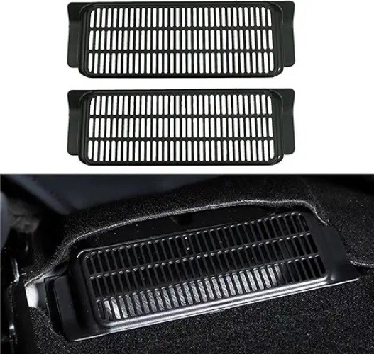 Rear Seat Air Vent Cover Protector for Model 3 Car, 2Pcs Air Condition Outlet Ac
