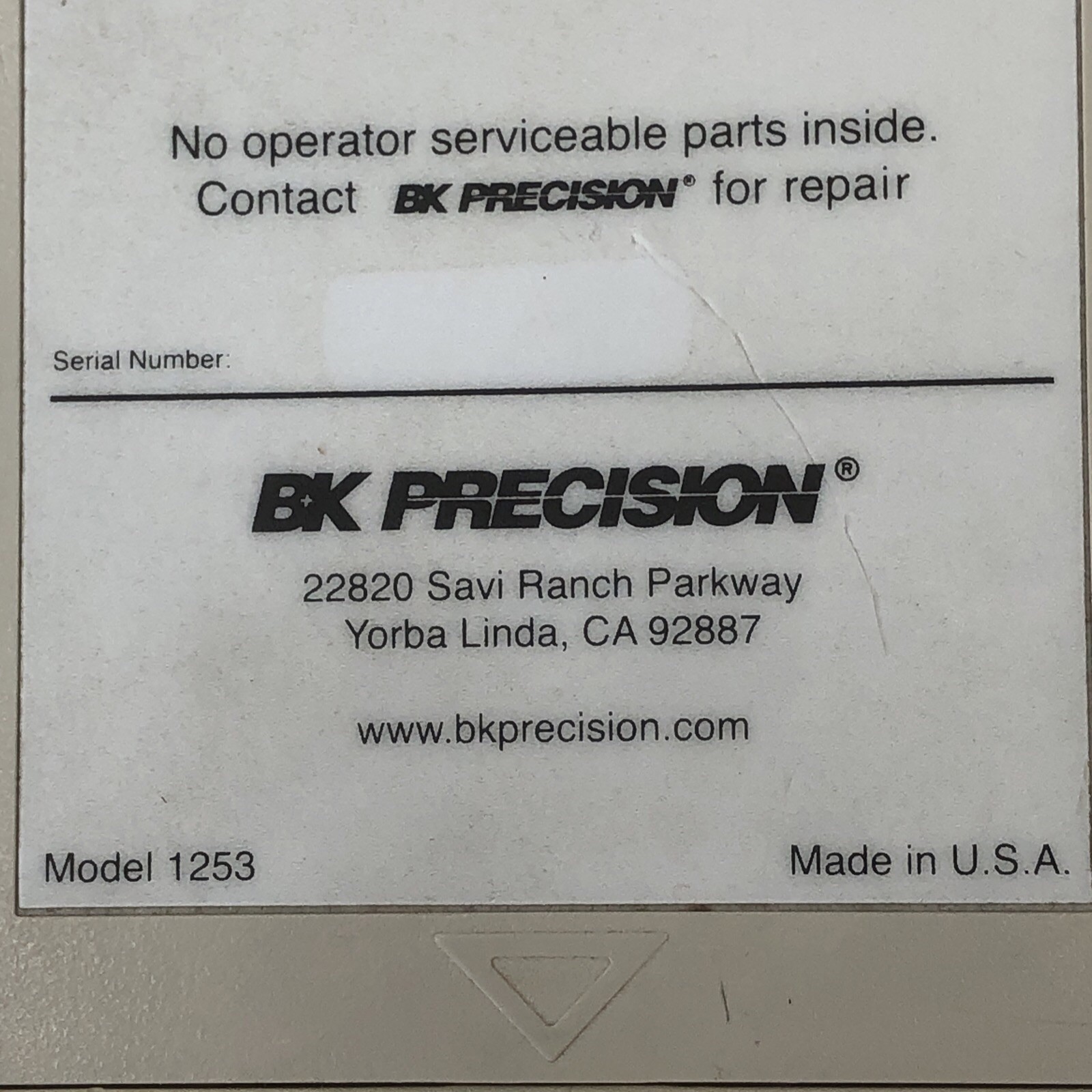 BK Precision 1253 Handheld HDTV Pattern Color Bars Generator