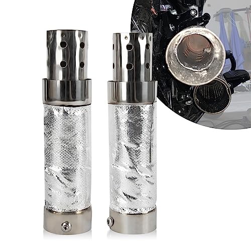 Motorcycle Exhaust Quiet Baffle Noise Eliminator Universal for Shortshots