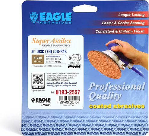 Eagle Abrasives 6” Assilex Discs - Brown 7/H