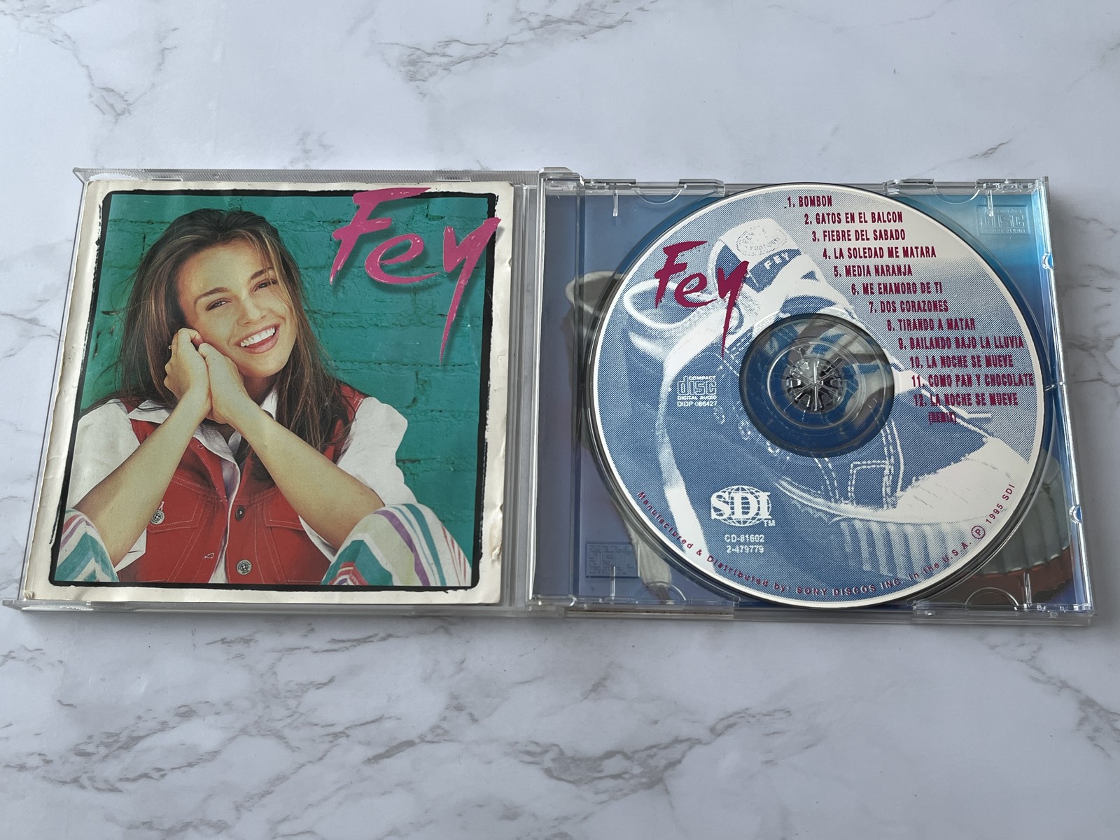 Fey Self Titled CD ORIGINAL 1995 Sony Discos CD-81602 Media Naranja, Bombon RARO