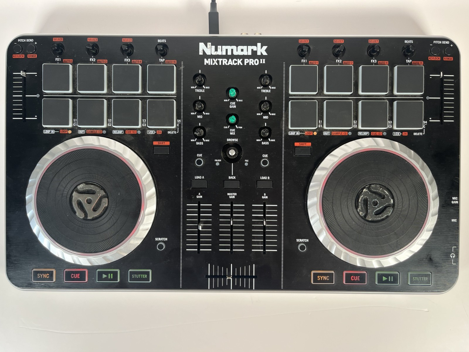 Numark Mixtrack Pro 2 DJ Controller USB MIDI Audio Interface Tested