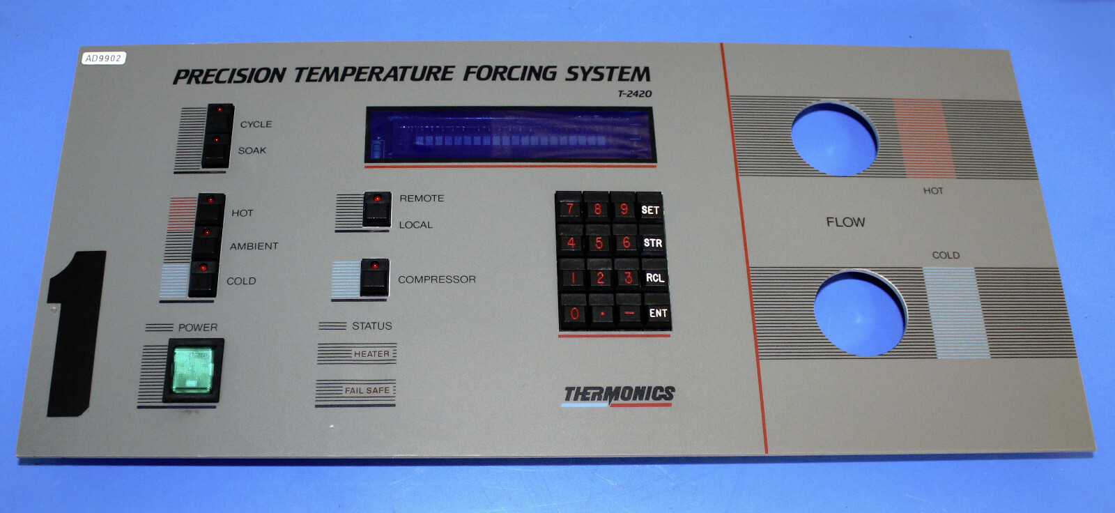 THERMONICS T-2420 PRECISION TEMPERATURE FORCING SYSTEM FRONT PANEL