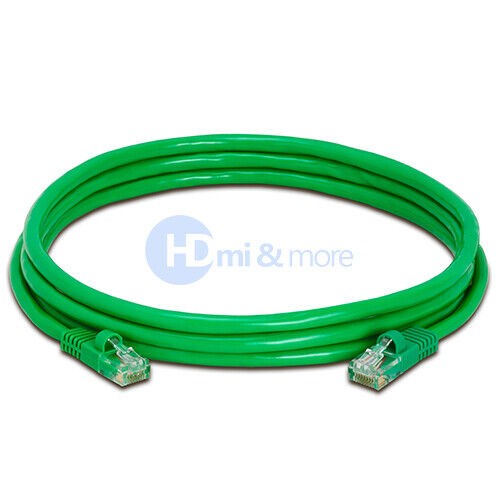 4x 7FT CAT5e Cable Ethernet Lan Network CAT5 RJ45 Patch Cord Internet Green