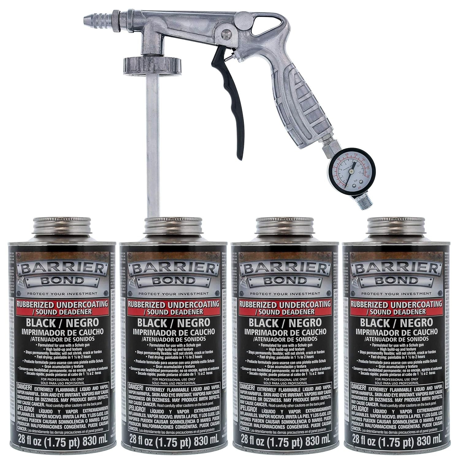 Rust Protection & Sound Deadening Spray - 4-Pack-