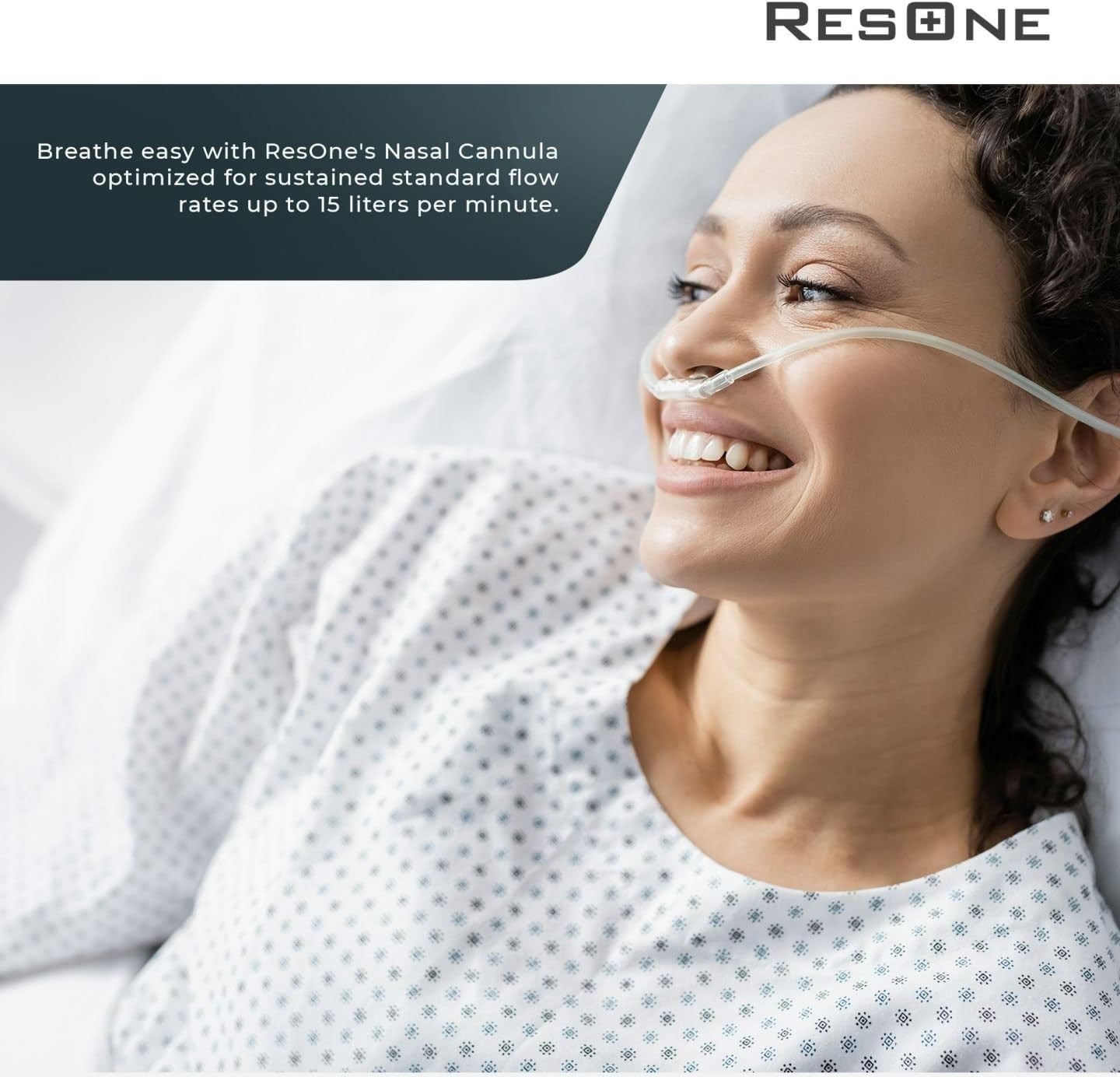 Soft Curved 7Ft Oxygen Nasal Cannula 5-Pack - Crush-Resistant & Comfortable Fit