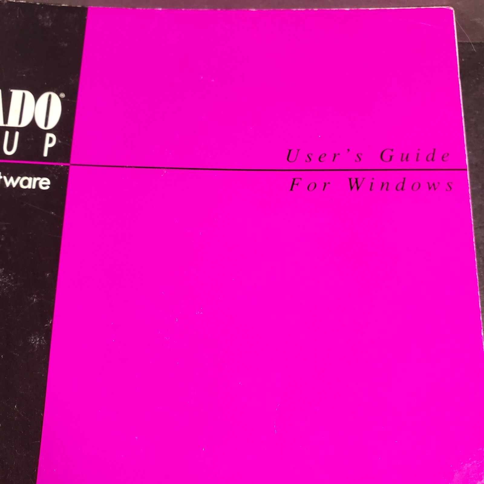 Colorado Tape Backup Software Users Guide For Windows PC Manual 1993