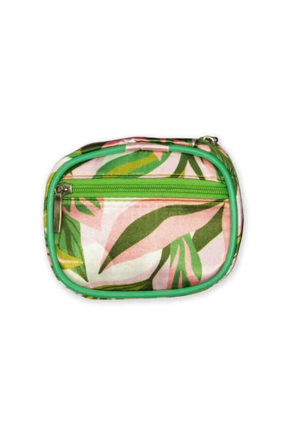WELLNESS KEEPER PILL & VITAMIN CASE WITH ZIPPERED POCKET IN THE TROPICS
