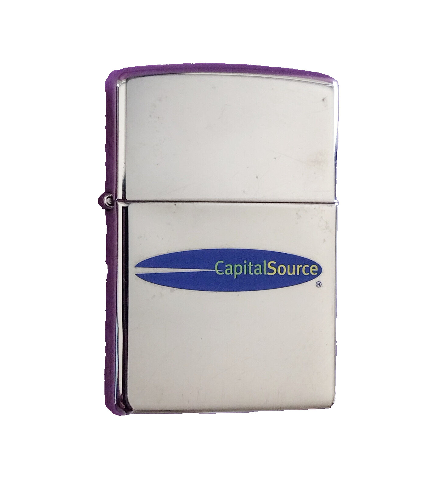 2006 Zippo Lighter Capital Source Advertising Chrome Bradford PA USA L 06