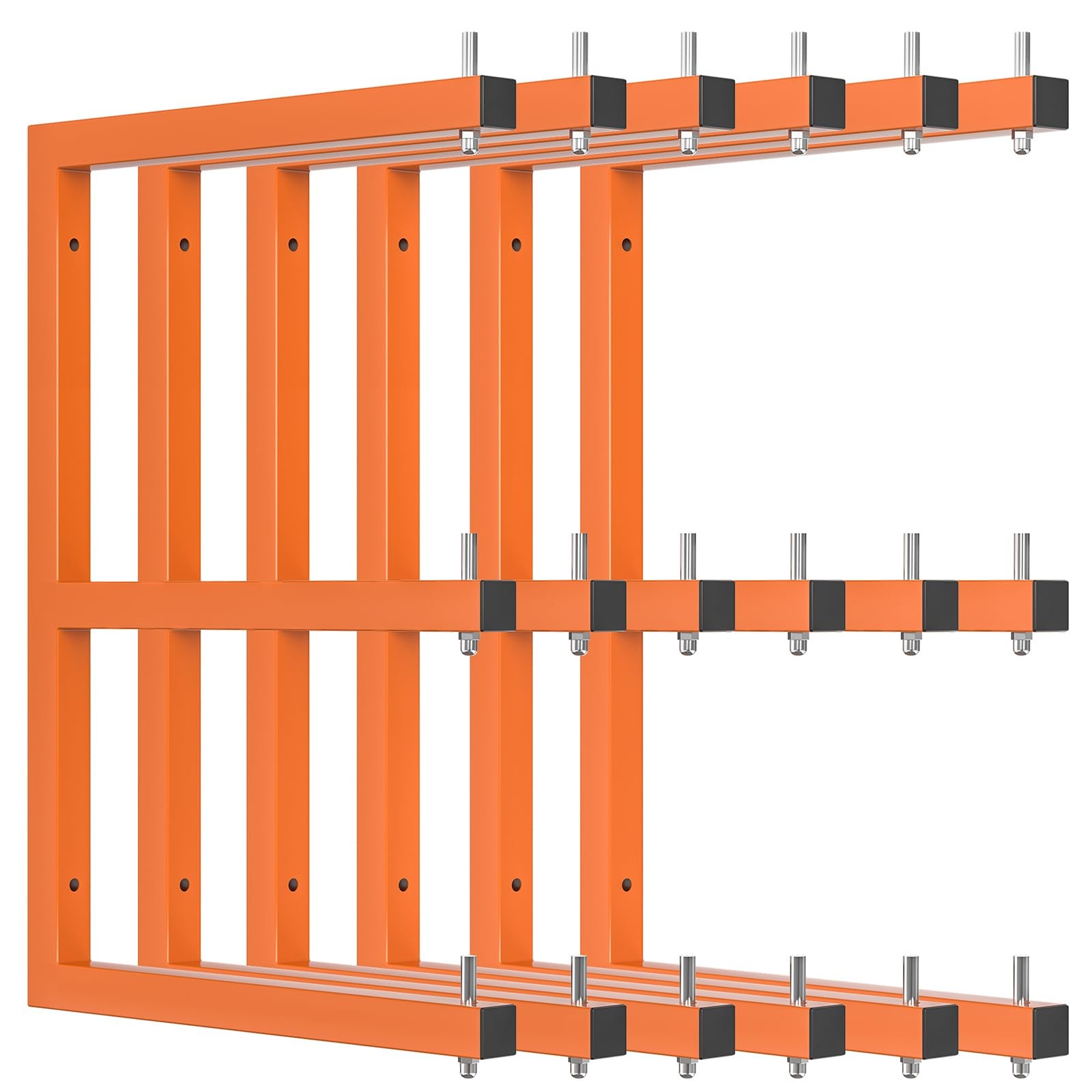 6 PACK Lumber Rack Wall-Mounted Lumber Storage Rack, Heavy Duty Wood Storage Rac