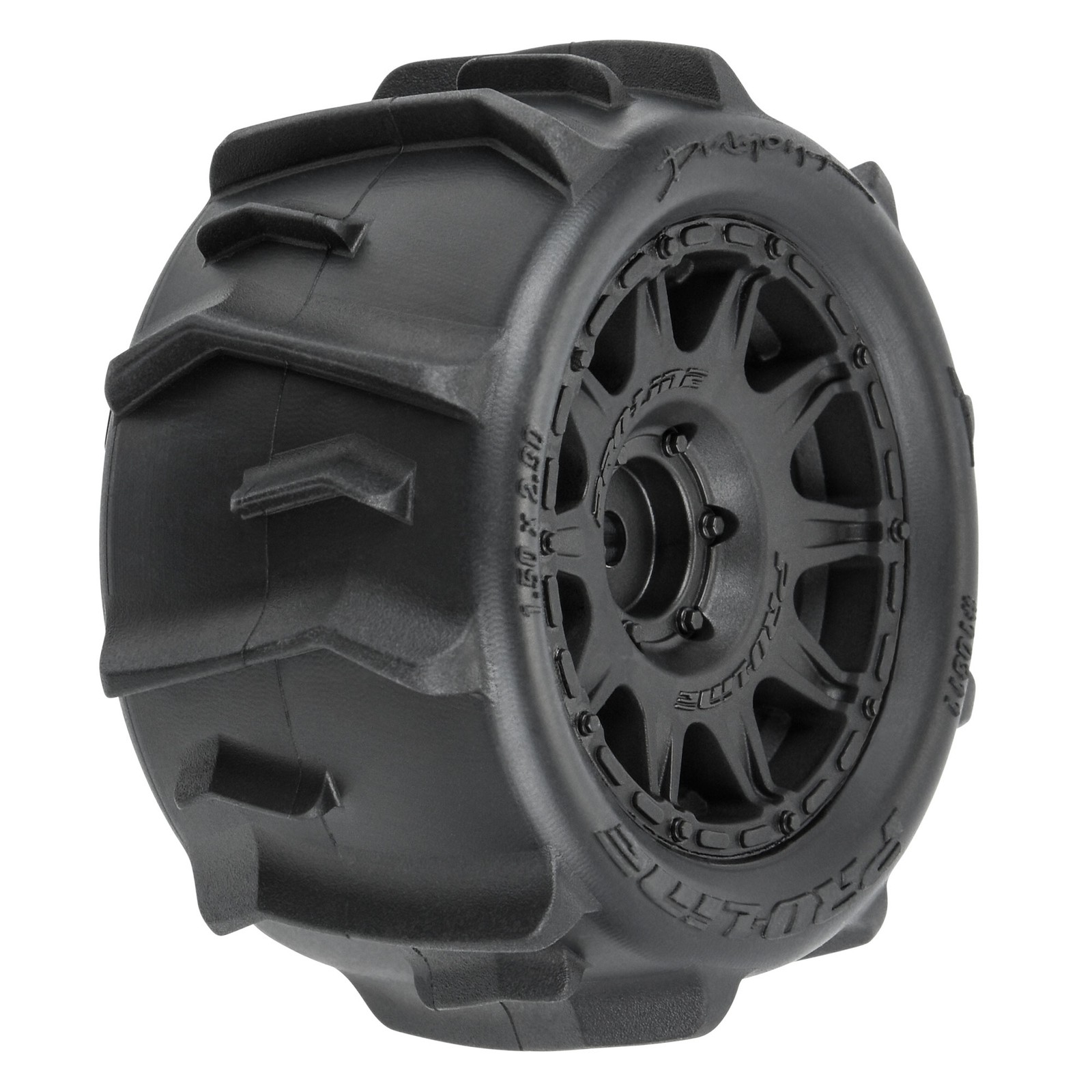 Pro-Line Racing Dumont F/R Tires Mounted 12mm Hex Black Raid 4 for Arrma Granite
