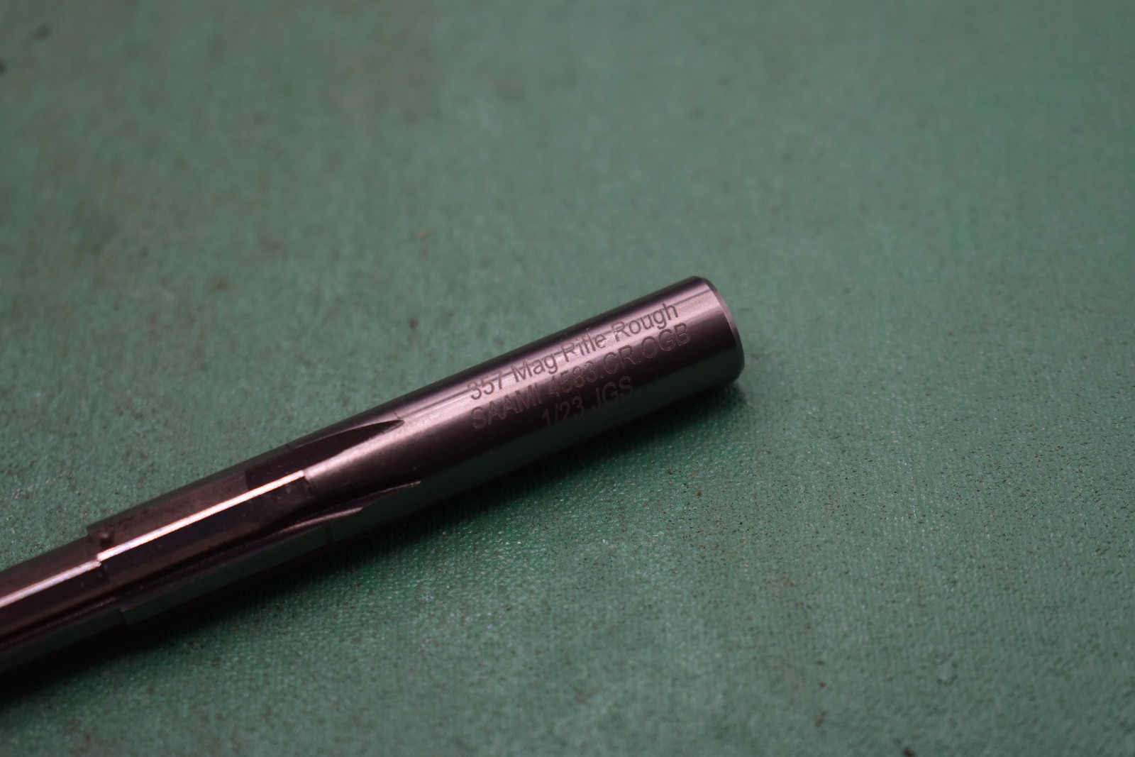 Jgs 357 MAG rifle saami 4583 Chamber Reamer CARBIDE ROUGHER w/ bushing used