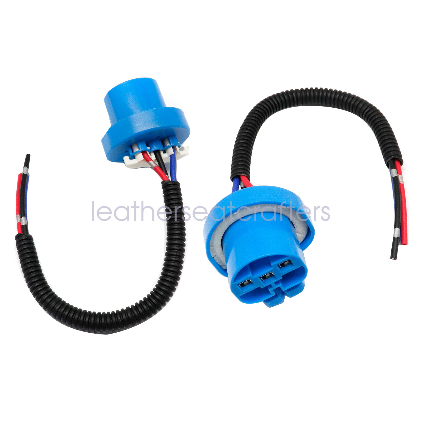 2PCS Wire Pigtail Female P 9007 HB5 Head Light Connector Adapter Harness Socket
