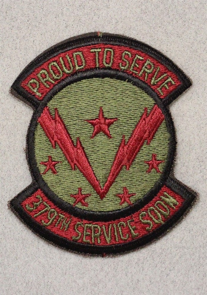 USAF Air Force Patch: 379th Service Squadron - subdued 3496