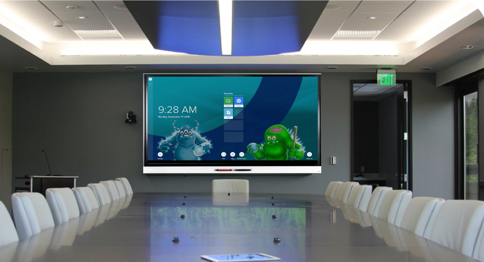 SMART Board SPNL 6065 Touchscreen Interactive Whiteboard Display For Classroom