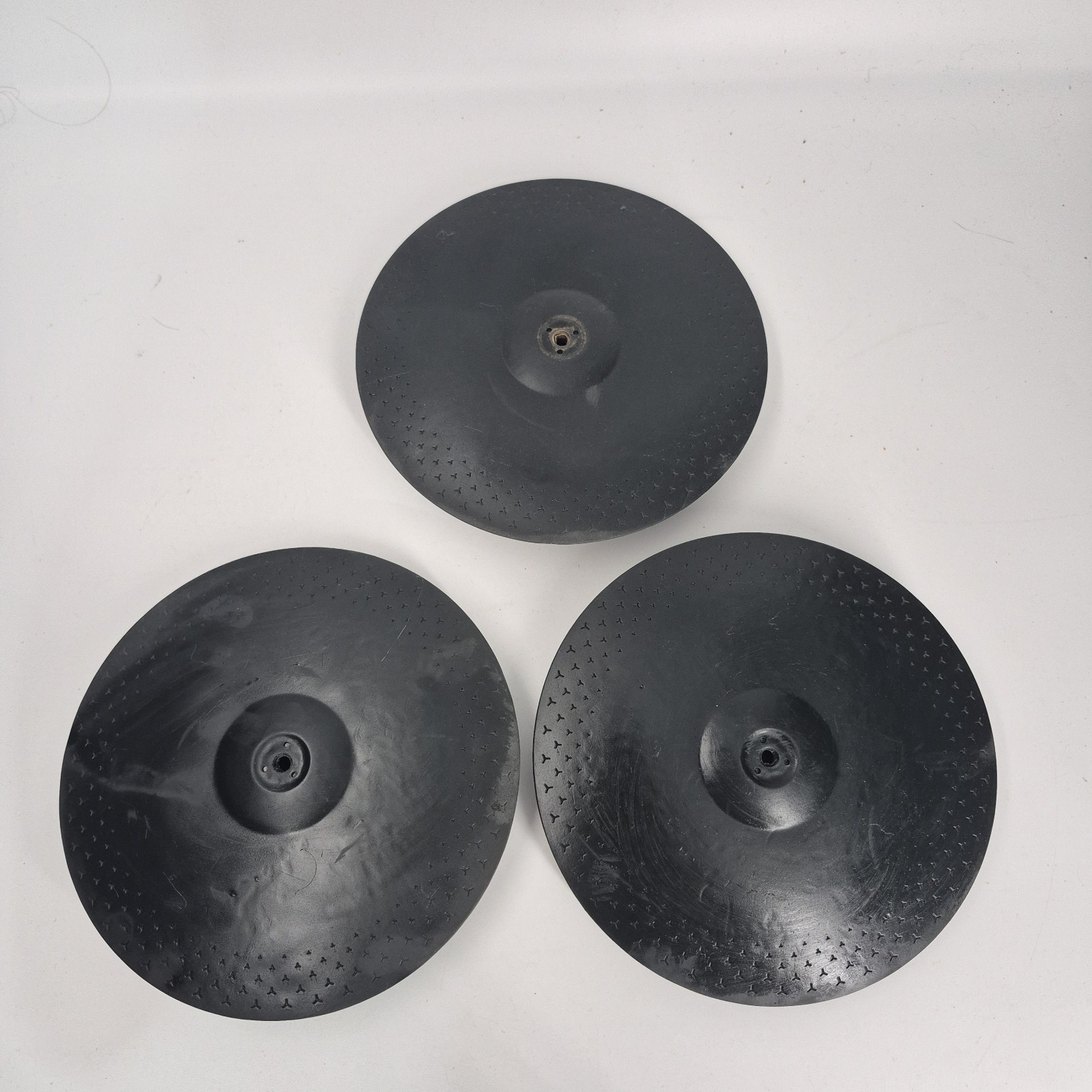 Donner DED-70 Electronic Rubber Drum Pad Trigger Pads Set Of 3 Untested