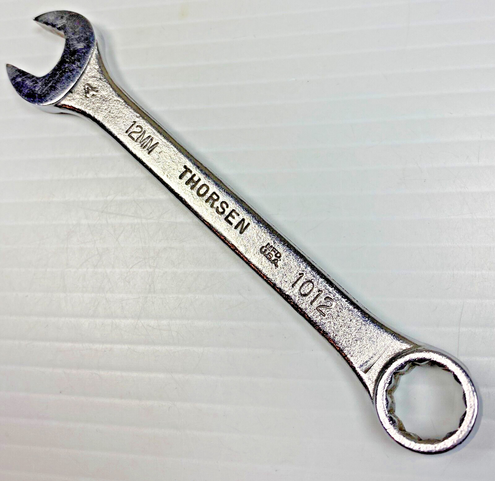 Vintage Thorsen Tools 1012 - 12mm Short Combination Wrench 12 Point USA Tool