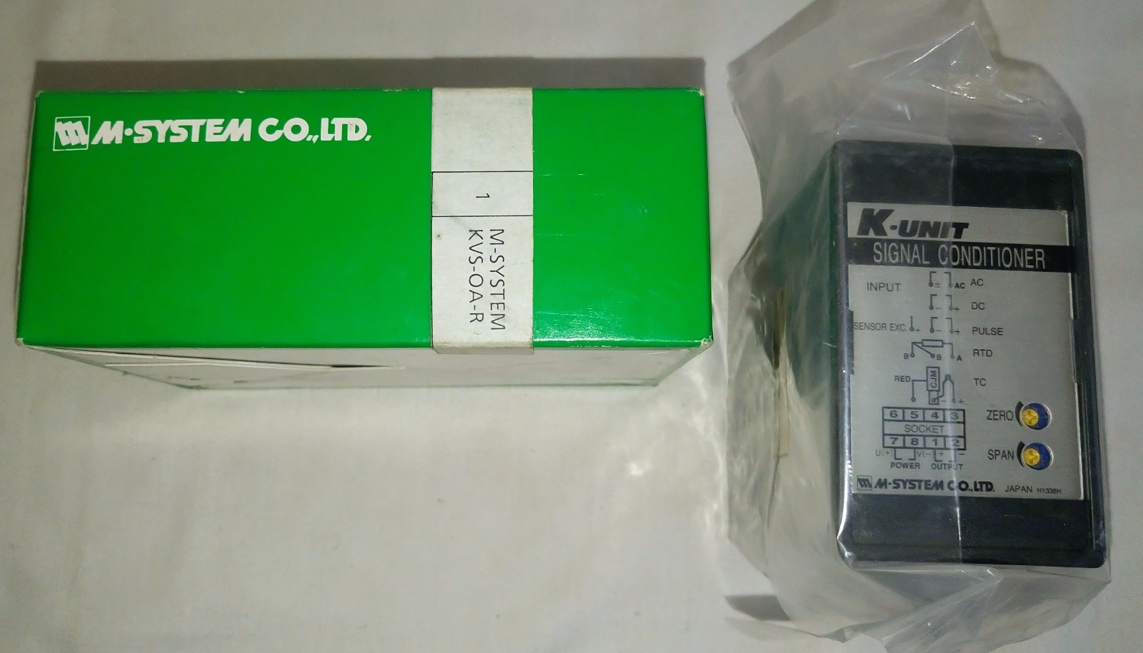 M-Systems KVS-OA-R Plug-in Signal Conditioners K-UNIT Signal Transmitter