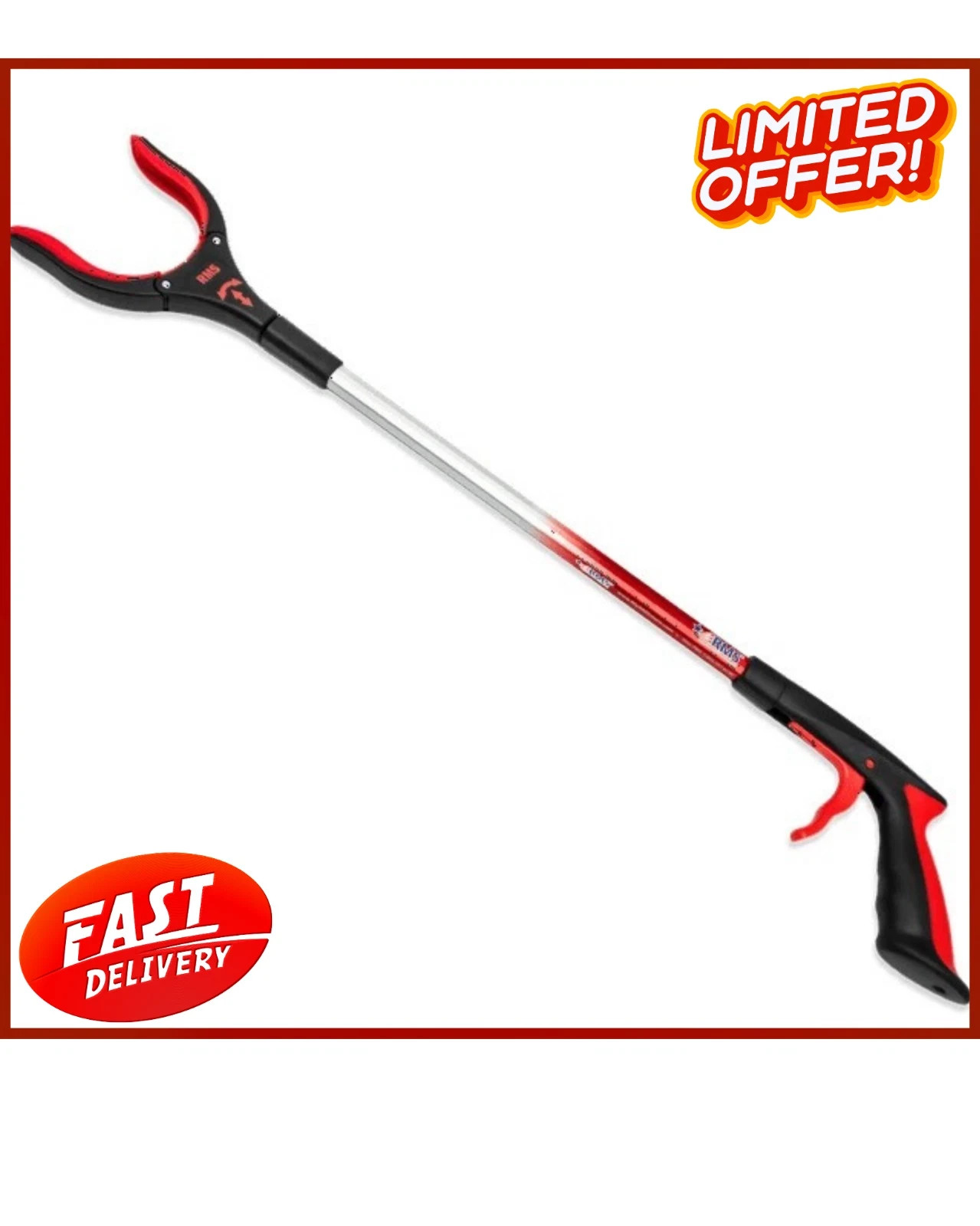 New 32" Heavy Duty Grabber Reacher Tool Trash Pickup Mobility Assistanc
