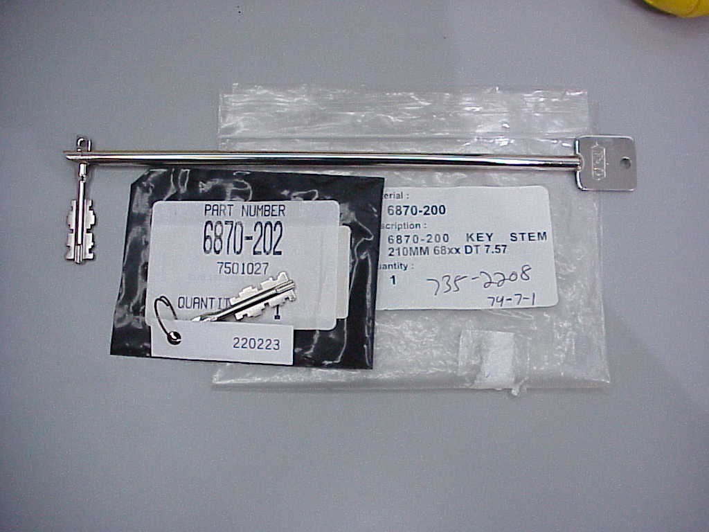 S&G 6870 - (2) Double Bitted Precut Tips and (1) - 210mm Stem for  Safe Locks