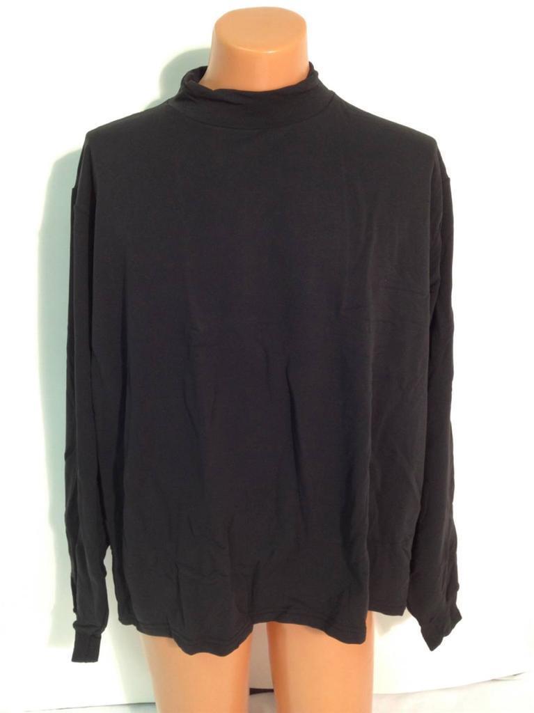 NEW MILITARY DSCP MOCK TURTLENECK BLACK WORKING JERSEY XXXL POLYESTER NYLON