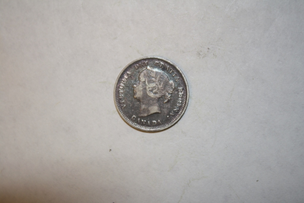 1899 Canadian 5 Cent Silver in VF Condition
