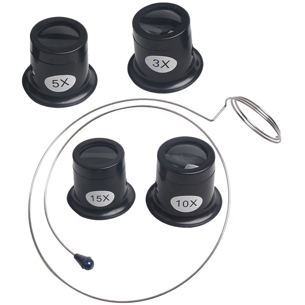 Headband Magnifier Glasses Durable Jewelry Loupe for Watch Repair Black