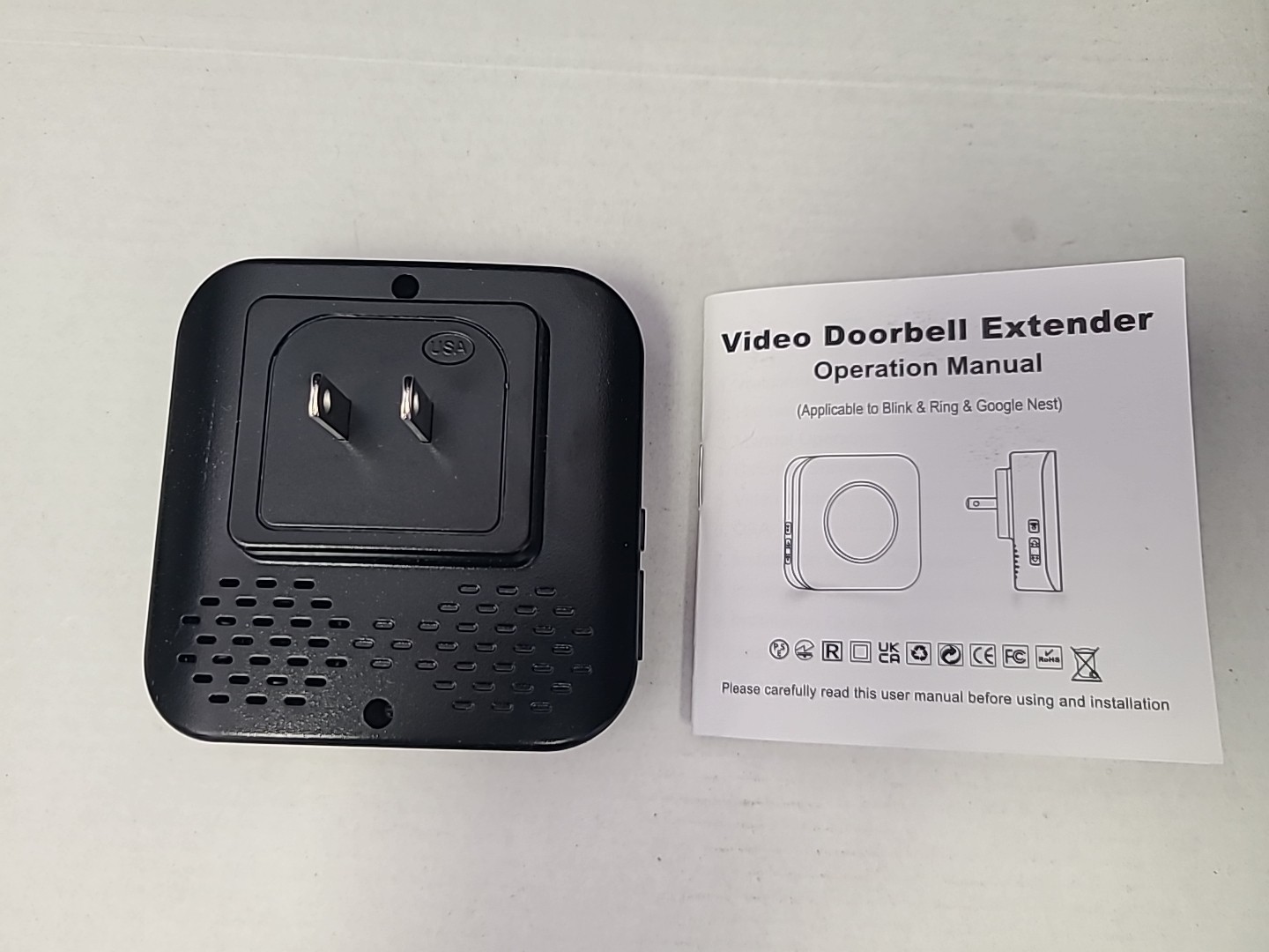 Smart Wireless Doorbell Chime, Compatible with Ring & Blink & Google Nest Vid...