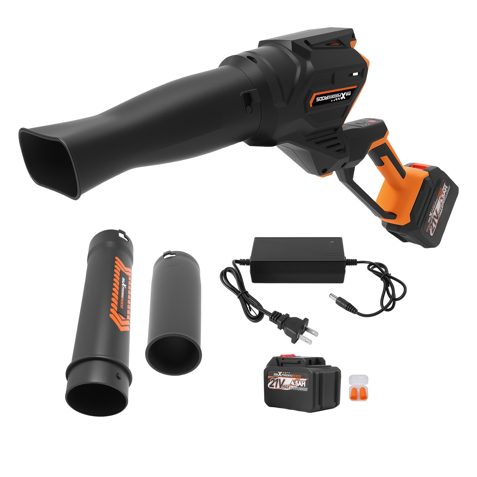 160 MPH Leaf Blower Cordless 580 CFM 2 Batteries Brushless Lightweight