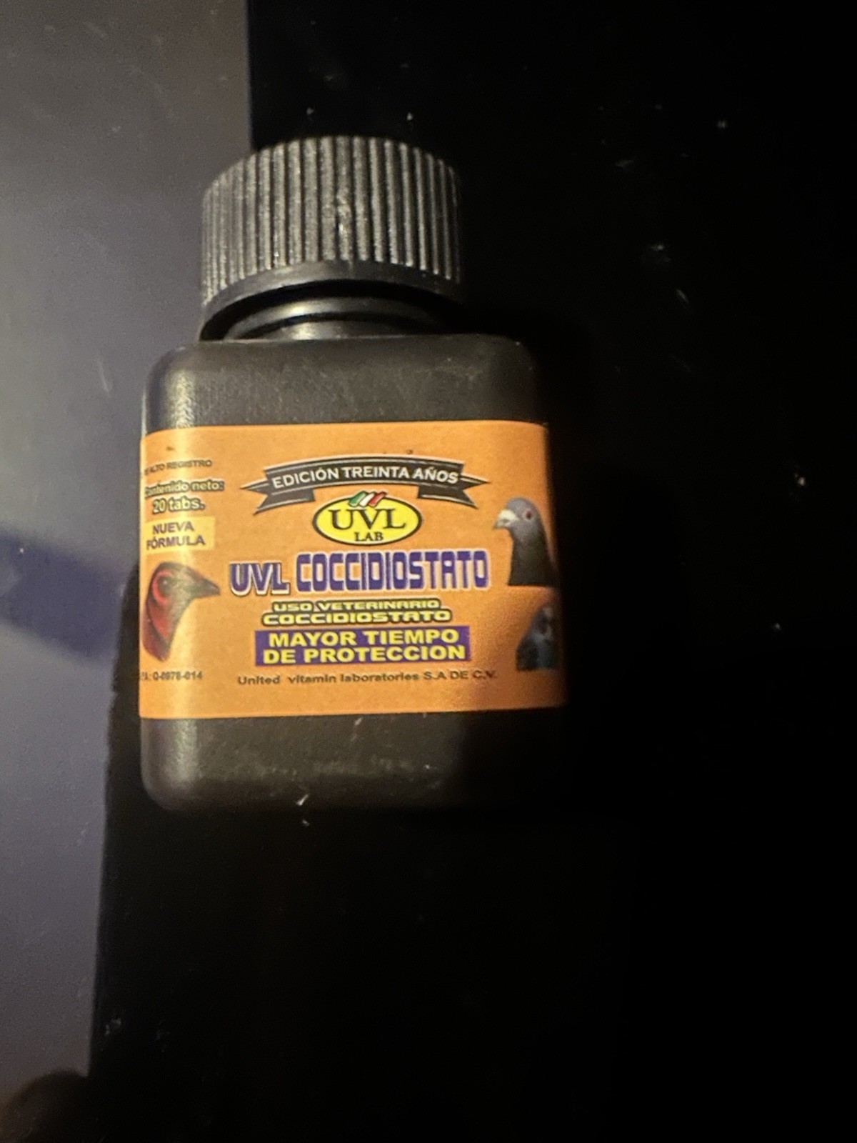 UVL LAB Coccidiostato 20 Tablets Cocidicis Treatment for Birds