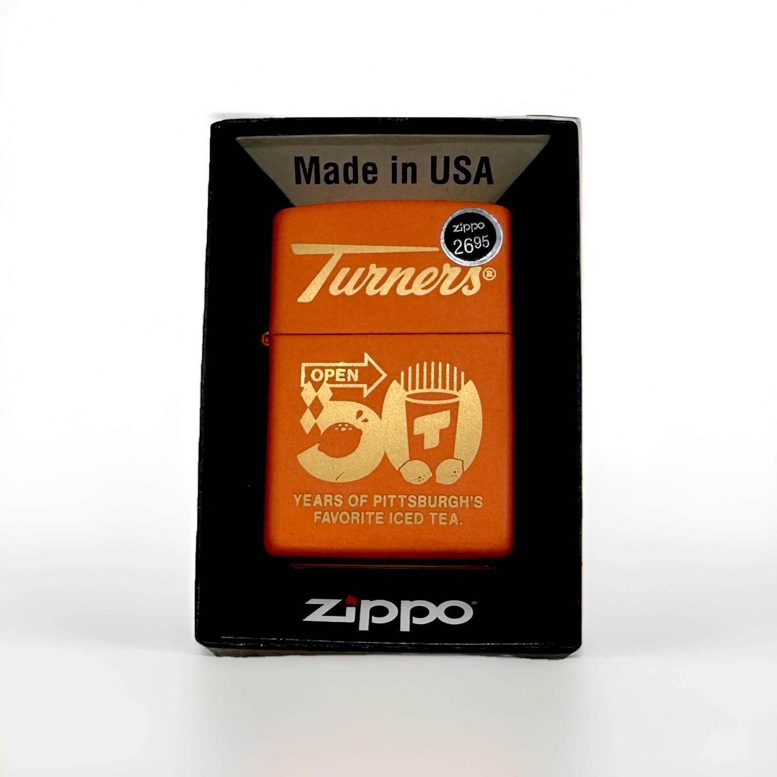Turner’s Tea Zippo Lighter RARE Limited Edition