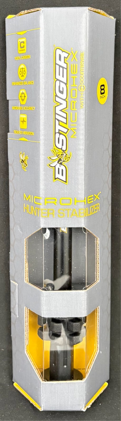 Bee Stinger MicroHex Stabilizer 8" Black NEW