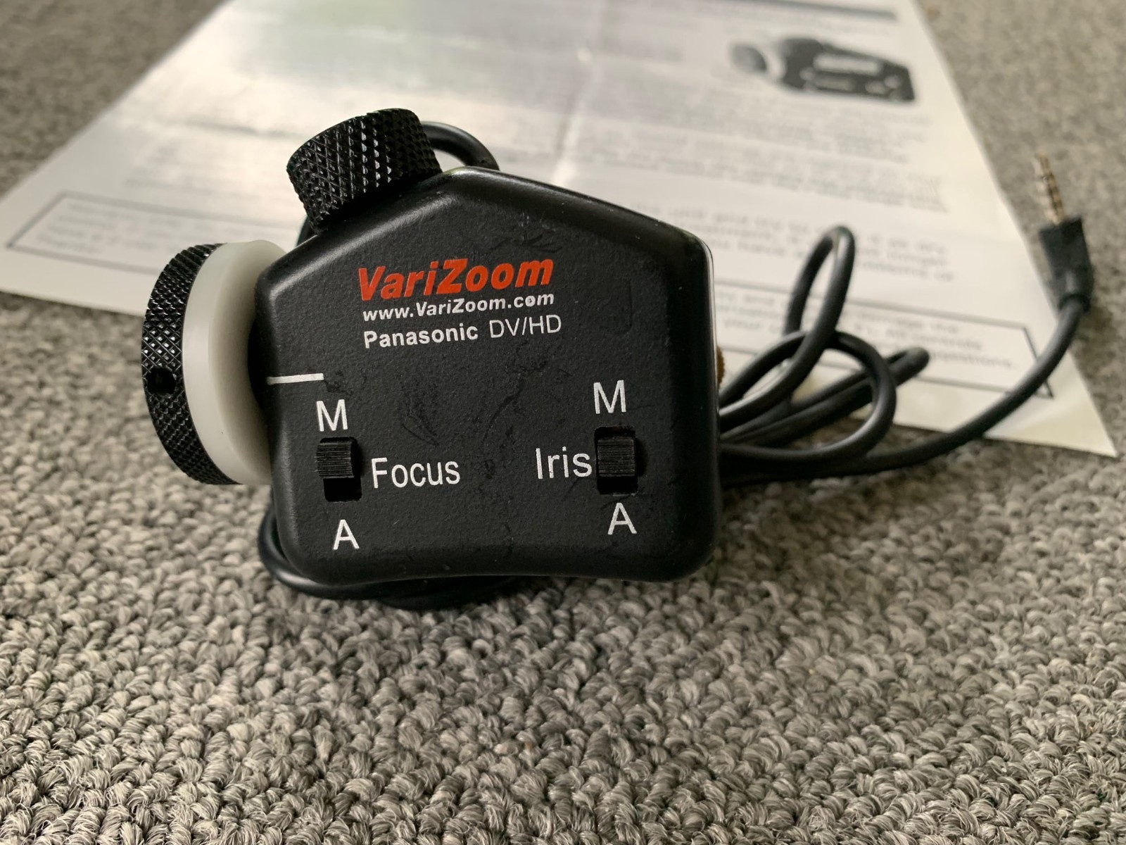 Varizoom Panasonic DV/HD Focus/Iris Control
