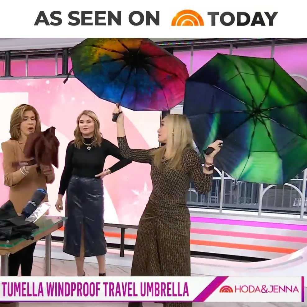 Strongest Windproof Travel Umbrella (Compact, Superior & Beautiful), Small, W...