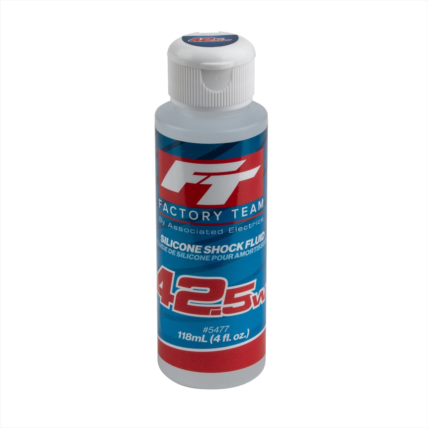 Team Associated 5477 - Factory Team Silicone Shock Fluid, 4oz, 42.5wt (538 cSt)