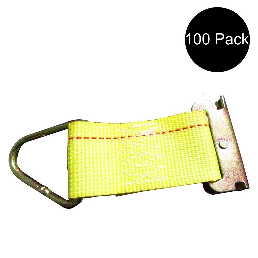 100pk E Track Fitting Rope Tie Off Enclosed Trailer Cargo Trailer Tie Down Strap