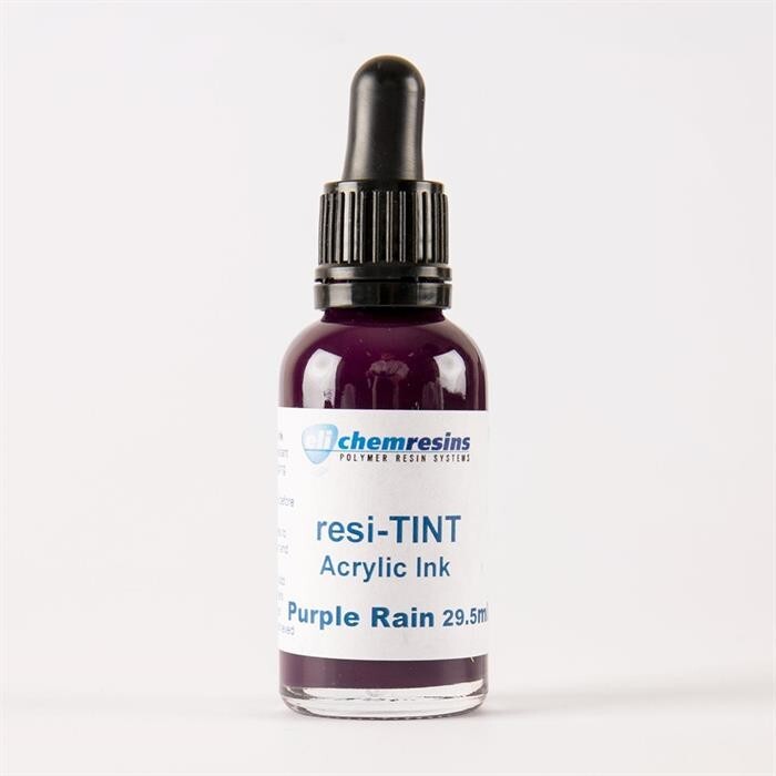 Eli-Chem - Resi-Tint Acrylic Ink -  Resin Art Pigment 29.5ml - Purple Rain -NEW