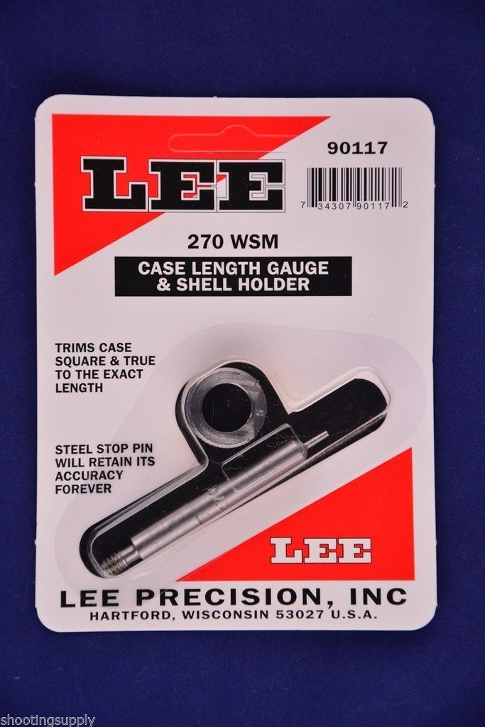 Lee 90117 Case Length Gauge & Shell Holder 270 WSM Winchester Short Magnum 90117