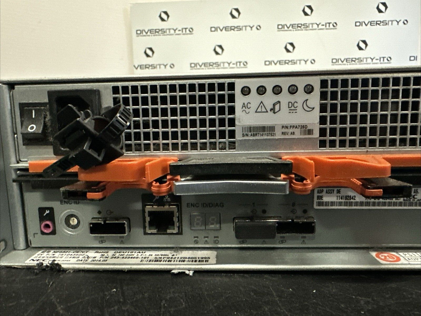 NEC NF5321-CR40ST STORAGE ARRAY W/ X12 3tb Hdd